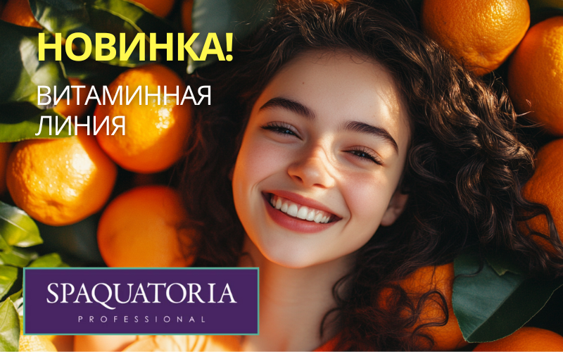 Новинка! Витаминная линия косметики от SPAQUATORIA!