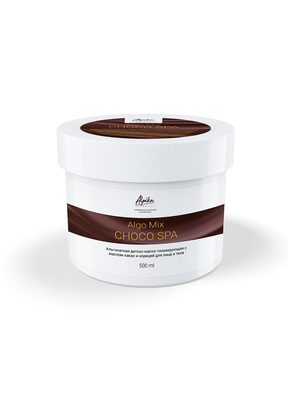 Альпика Algo Mix Choco Spa (Альгинатная детокс-маска тонизирующая с маслом какао и корицей для лица и тела)