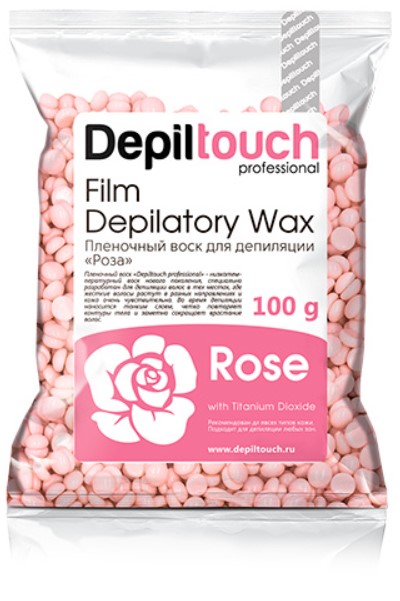 Rose Depilatory Wax (Натуральный пленочный воск с ароматом розы)