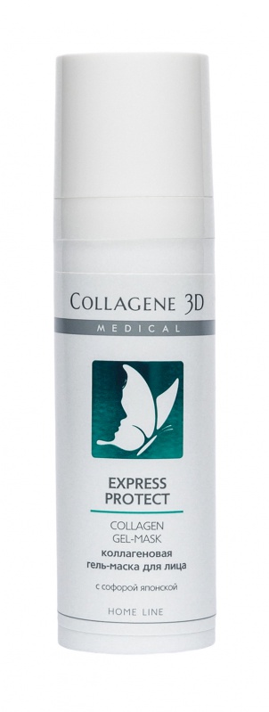 Express Protect (Гель-маска для лица с софорой японской, профилактика купероза, устранение темных кругов и отечности)