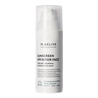 Sunscreen SPF30 for face for dry, Normal & Sensitive skin (Солнцезащитный крем SPF30 для сухой, нормальной и чувствительной кожи лица)