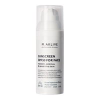 Sunscreen SPF50 for face for dry, Normal & Sensitive skin (Солнцезащитный крем SPF50 для сухой, нормальной и чувствительной кожи лица)