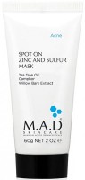 M.A.D Skincare Acne Spot On Zinc and Sulfur Mask (Подсушивающая маска с цинком и серой), 60 гр - 