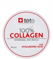 Tete Cosmeceutical 100% Collagen Hydrogel  Eye Patch (Гидроколлагеновые патчи для глаз с гиалуроновой кислотой), 60 шт - 