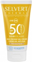 Selvert Thermal Sun Care Age-Prevent Gel Cream with Colour SPF 50 (Солнцезащитный крем-гель, предотвращающий старение, с матирующим пигментом SPF 50), 50 мл - купить, цена со скидкой