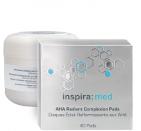 Inspira AHA Radiant Complexion Pads (Диски-спонжи с AHA-кислотами для обновления и сияния кожи), 40 шт - 