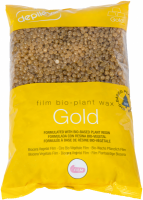 Depileve Film Bio-Plant Wax Gold (Золотой пленочный воск экстрапластичный в гранулах), 1 кг - купить, цена со скидкой