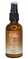 Peel Medical Anti age + Moisturizing SPF50 (Антивозрастной увлажняющий солнцезащитный крем SPF50), 60 мл - 