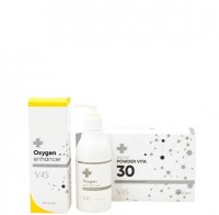 V45 Snow Powder Vita 30 & Oxygen Enhancer (Витаминная пудра Vita C 30+ кислородный активатор) - купить, цена со скидкой