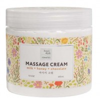 Beauty Style Massage Cream Milk + Honey + Chocolate (  ,     ,   ), 450  - ,   
