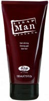 Lisap Man Strong gel (Гель для укладки волос сильной фиксации для мужчин), 150 мл - 