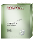 Biodroga De-Stress Algae Beauty Essence Sheet Mask (Успокаивающая водорослевая флисовая маска "Золотые водоросли"), 16 мл. - 