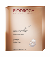 Biodroga Vliesmaske Luxurious Grape Beauty Essence Sheet Mask (Энергетическая флисовая маска "Роскошный виноград"), 16 мл. - 