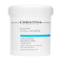 Elastin Collagen Azulene Moisture Cream with Vitamins A, E & HA for normal skin (Увлажняющий азуленовый крем с коллагеном и эластином для нормальной кожи)