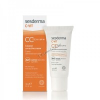Sesderma C-Vit CC Cream SPF 15 (Крем корректирующий тон кожи СЗФ 15 с витамином С), 30 мл - купить, цена со скидкой