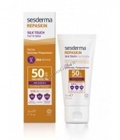 Sesderma Repaskin Silk Touch Facial sunscreen SPF 50 (Средство солнцезащитное с нежностью шелка для лица СЗФ 50), 50 мл - купить, цена со скидкой