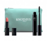 Sothys Mascara + Sheer Lipstick Rose Muete 111+ Makeup bag (Подарочный набор: MakeUp в косметичке) - купить, цена со скидкой
