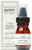 Depot 403 Pre-Shave&Softening Beard Oil Fresh Black Pepper (Смягчающее масло перед бритьем) - купить, цена со скидкой