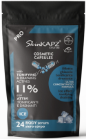 SkinKapz System Cosmetic Capsules Ice Effect Tonifying Draining Body serum (Тонизирующая охлаждающая сыворотка с дренирующим эффектом для тела), 24 шт x 1,3 гр - купить, цена со скидкой