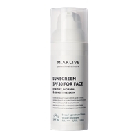Sunscreen SPF30 for face for dry, Normal & Sensitive skin (Солнцезащитный крем SPF30 для сухой, нормальной и чувствительной кожи лица)