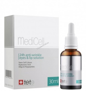 Tete Cosmeceutical 24h anti-wrinkle eyes&lip solution (Комплекс против морщин вокруг глаз и губ 24-ч действия), 30 мл - купить, цена со скидкой
