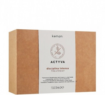 Kemon Actyva Disciplina Treatment (Средство для ухода за кудрявыми и сухими волосами), 12 шт х 30 мл