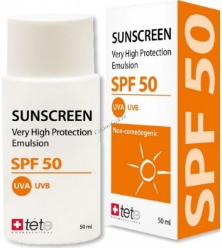 Tete Cosmeceutical High Protection Emulsion Sunscreen SPF50 (Солнцезащитный флюид SPF50), 50 мл