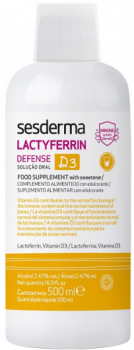 Sesderma Lactyferrin Defense D3 (БАД питьевой «Лактиферрин Дефенс» с витамином D3), 500 мл
