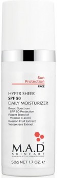 M.A.D Skincare Solar Protection Hyper Sheer SPF 50 Daily Moisturizer ( -     SPF 50), 50  - ,   
