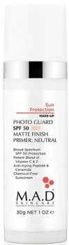 M.A.D Skincare Solar Protection Photo Guard SPF 50 Matte Finish Primer (Матирующий крем-праймер с защитой SPF 50), 30 гр