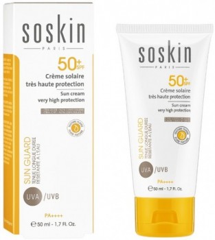 Soskin Sun Cream Very High Protection SPF 50+ (Cолнцезащитный крем с высокой степенью защиты SPF 50+), 50 мл