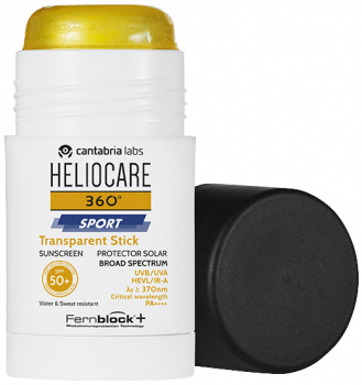 360 Sport Transparent Stick SPF 50+ (Солнцезащитный прозрачный спорт-стик СЗФ50+), 25 гр