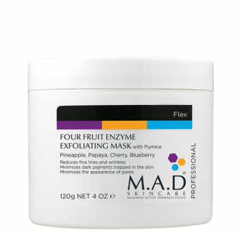 M.A.D Skincare Four Fruit Enzyme Exfoliating Mask (   Super Polish pH 3.0), 120  - ,   