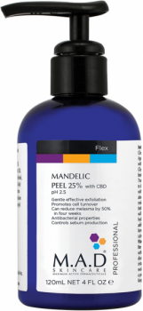 M.A.D Skincare Mandelic Peel 25% with CBD (Миндальный пилинг 25% с каннабидиолом, pH2.5), 120 мл.