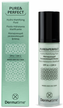 PURE&PERFECT Hydro-Mattifying Fluid SPF10 (Матирующий увлажняющий флюид СЗФ 10), 50 мл