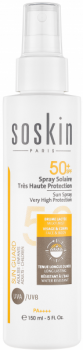 Soskin Sun Spray Very High Protection SPF 50+ (Солнцезащитный спрей высокой степени защиты SPF 50+), 150 мл