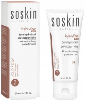 Soskin Hydrawear Cream - Rich Moisturising Protective Care (Крем увлажняющий, питательный для сухой кожи), 60 мл