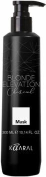 Kaaral Blonde Elevation Charcoal Mask (Черная угольная тонирующая маска для волос)