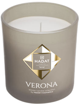Hadat Cosmetics Candle Verona (Свеча ароматическая в окрашенном подсвечнике)