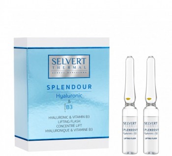 Selvert Thermal Splendour Hyaluronic & Vitamin B3 Lifting Flash (Лифтинг концентрат с гиалуроновой кислотой и витамином В3), 2 шт x 1,5 мл