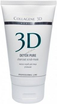 Medical Collagene 3D Detox Pure Charcoal Scrub-Mask (-    ) - ,   