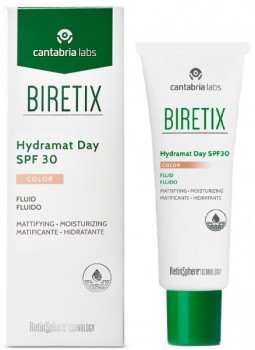 BIRETIX Hydramat Day Color SPF30 (Флюид увлажняющий с тоном SPF30), 50 мл