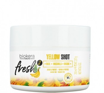 Salerm Biokera Fresh Yellow Shot Mask (Восстанавливающая маска с бананом)