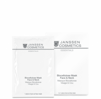 Janssen Biocellulose Mask Face & Neck (Увлажняющая лифтинг-маска для лица и шеи)