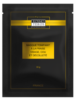 masque tonifiant a la fraise visage, cou et deocollete (Тонизирующая маска с клубникой для лица, шеи и декольте), 50 мл