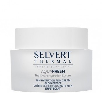 Selvert Thermal 48H Hydration Rich Cream Glow Effect (Насыщенный увлажняющий крем 48 часов «Эффект сияния»), 50 мл