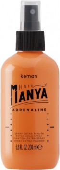 Kemon Hair Manya Adrenaline (Неаэрозольный спрей экстрасильной фиксации), 200 мл.