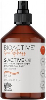 Farmagan Bioactive Sun S-Active Spray Oil for Body (Спрей-масло для волос и тела SPF 15), 200 мл