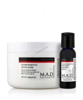 M.A.D Skincare Environmental Environmental Detox Mask+Environmental Shielding Booster Serum (  + - ), 240  / 30  - ,   