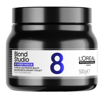 L’Oreal Professionnel Blond Studio 8 Purple Balm (Осветляющий бальзам для волос с бондингом), 500 гр